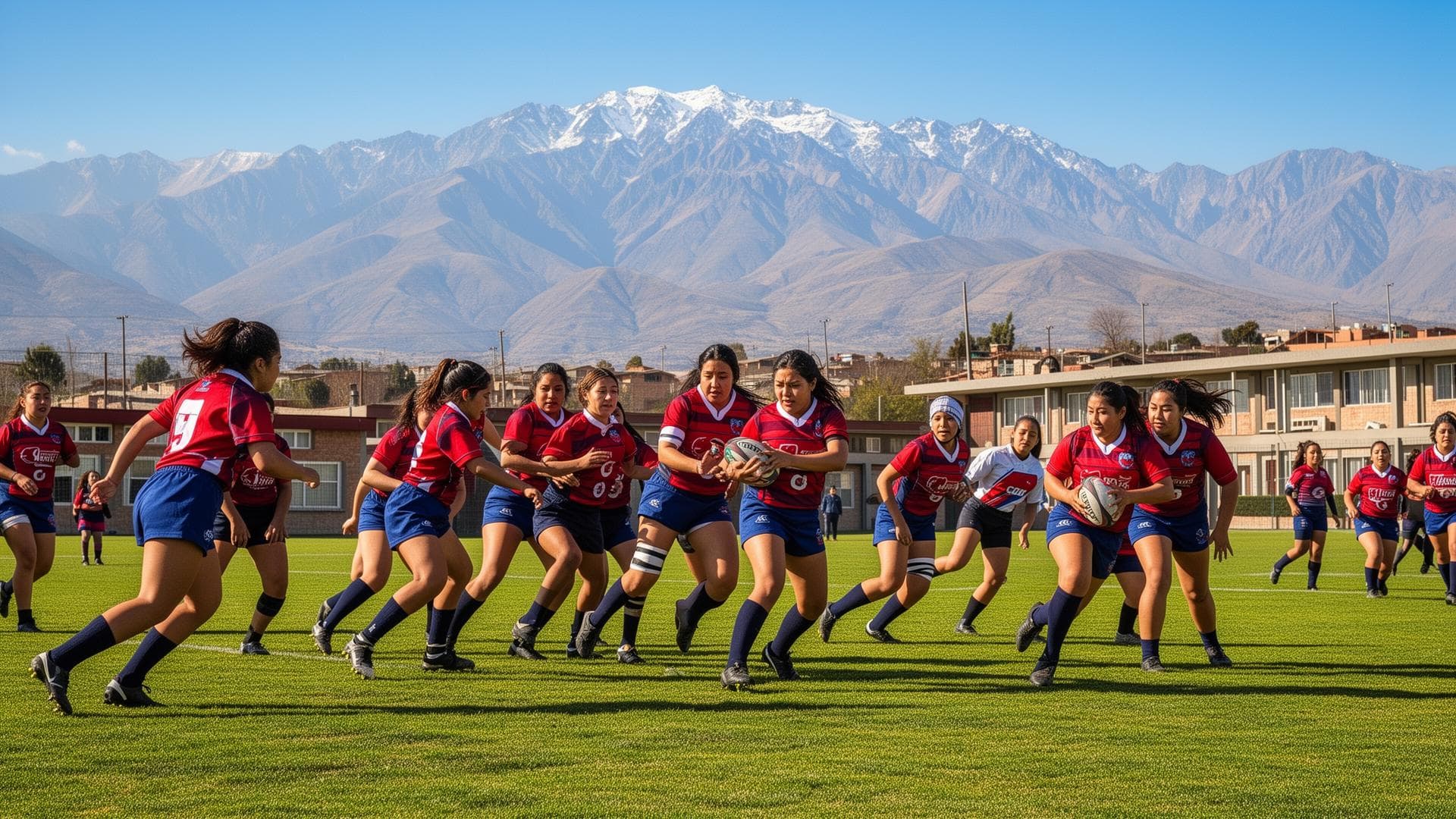 Rugby femenino escolar en Chile